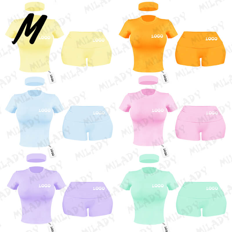 Women Loungewear Casual 2 pce shorts set with headband