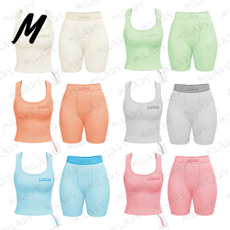 Women's Cotton Loungewear Set - Comfortable 2 Piece Pajama Set with Custom Logo Option